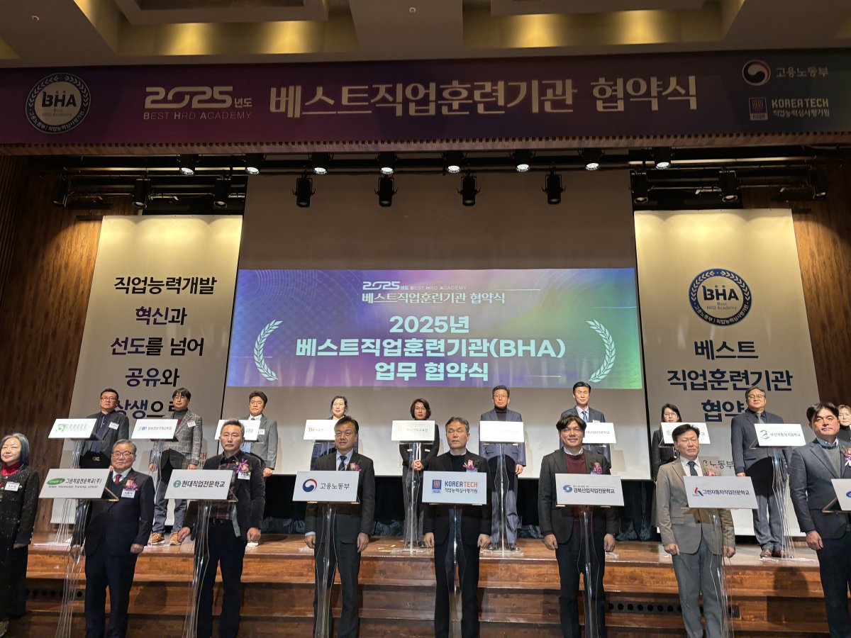 2025년도 베스트직업훈련기관 협약식